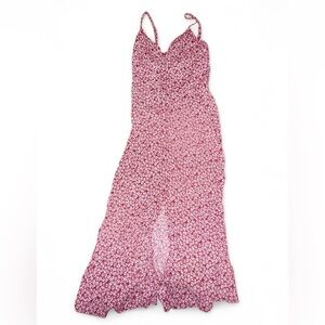 Abercrombie & Fitch Red Floral Maxi Dress